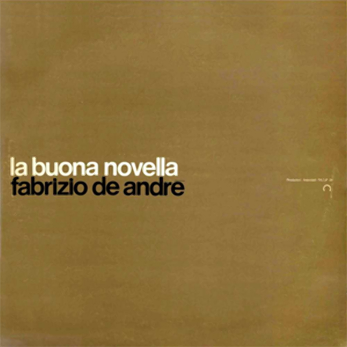 Fabrizio De Andre - La Buona Novella (1970)