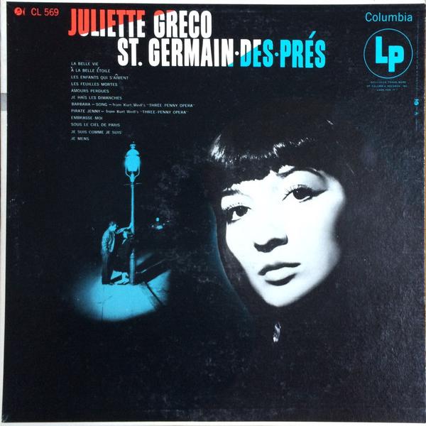Juliette Gréco - St. Germain Des Prés (1956)