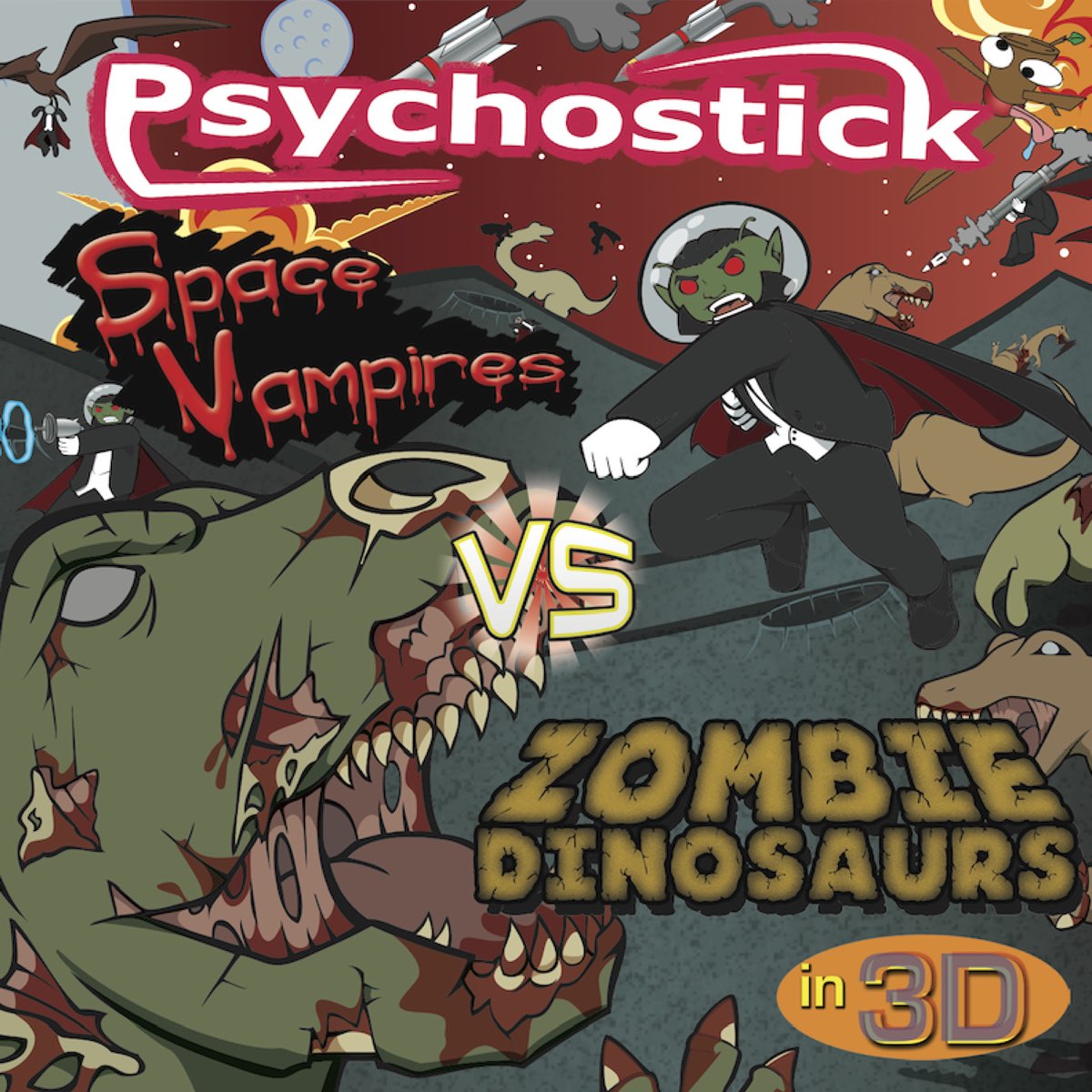 Psychostick - Space Vampires vs Zombie Dinosaurs in 3D (2011)