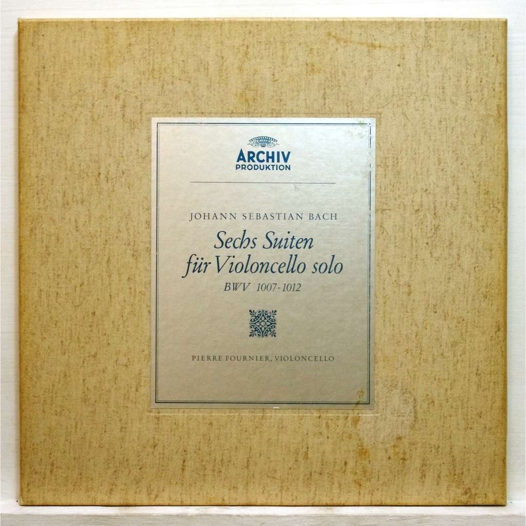 Pierre Fournier - Sechs Suiten für Violoncello Solo BWV 1007-1012 (1961)